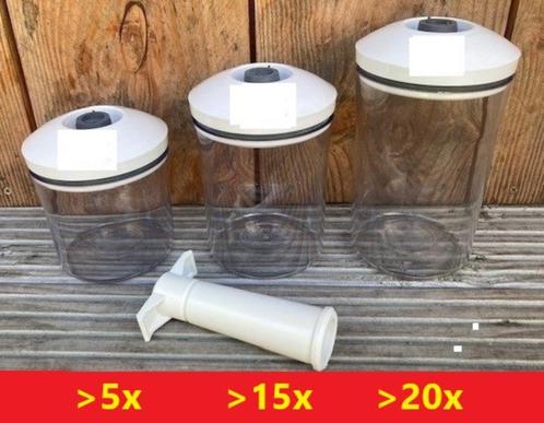 Vacuvin vacuum ‘food saver’ voorraadbussen Vacu vin, Huis en Inrichting, Keuken | Keukenbenodigdheden, Zo goed als nieuw, Ophalen of Verzenden