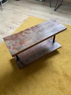 Solid Wood Coffee Table / Bookcase, 25 tot 50 cm, Eikenhout, Gebruikt, Rechthoekig