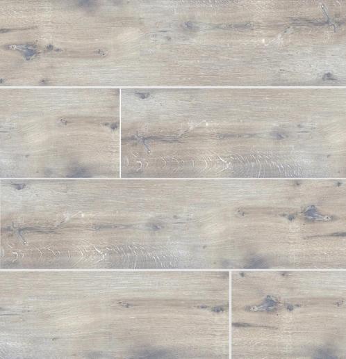 Keramische tegels Geoceramica Burrasca Wood Biloba grey, Tuin en Terras, Tegels en Klinkers, Nieuw, Terrastegels, Keramiek, Ophalen of Verzenden
