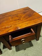 2 kersenhouten bijzettafels, Huis en Inrichting, Gebruikt, Klassiek, 55 tot 75 cm, Rechthoekig