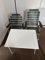 Camping set: Tafel en 2 stoelen, Ophalen, Zo goed als nieuw
