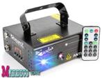 Laser, Anthe II Dubbel, RGB, DMX, Gobo, Afstandsbediening