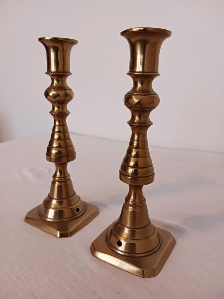 Authentieke  ○ Antieke  Engelse  Kandelaars  ○ Victoriaans, Antiek en Kunst, Antiek | Goud en Zilver, Ophalen of Verzenden