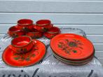 Retro vintage soepkoppen borden, Verzamelen, Ophalen of Verzenden, Huis en Inrichting
