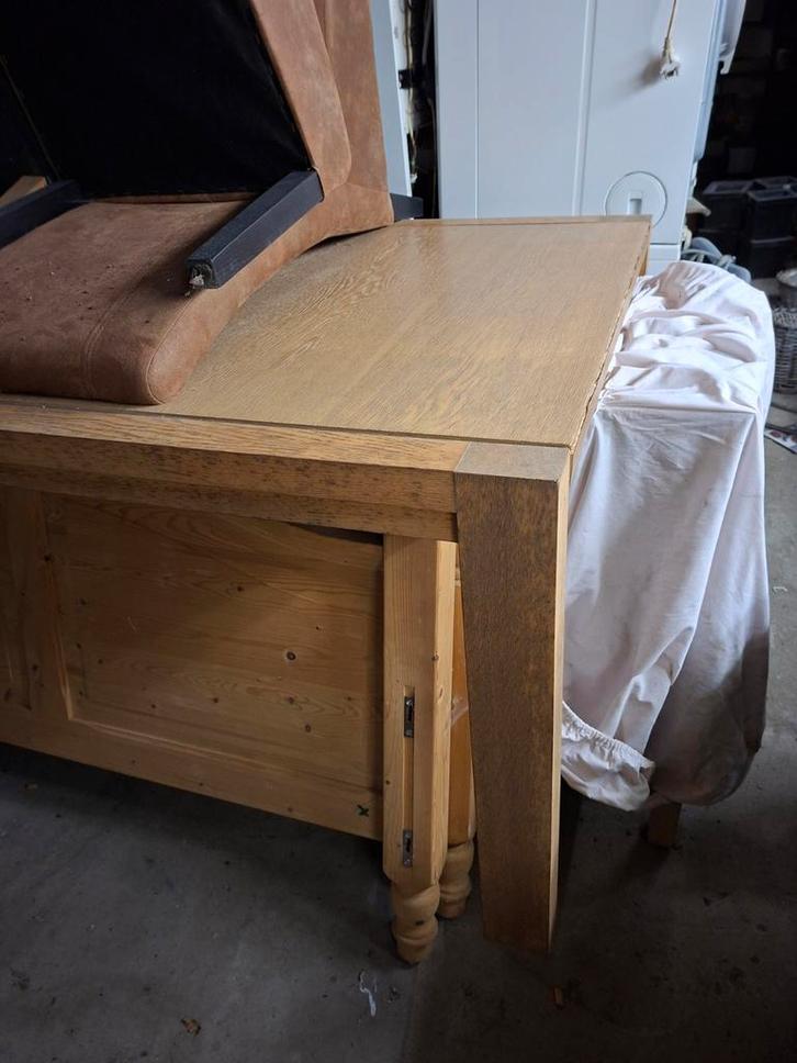 Uitschuifbare Tafel + Bijpassende Kast, Huis en Inrichting, Tafels | Eettafels, Ophalen