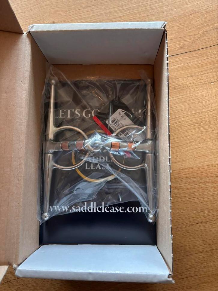 Bit Feeling kneveltrens met koperen rollers 12,5 cm, Dieren en Toebehoren, Paarden en Pony's | Hoofdstellen en Tuigage, Nieuw