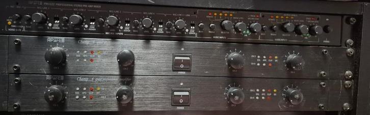 APart Audio rek met professionle apparatuur, Audio, Tv en Foto, Professionele Audio-, Tv- en Video-apparatuur, Zo goed als nieuw