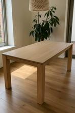 Licht eiken eettafel 158 x 88 cm. Scandinavisch en massief, Huis en Inrichting, Complete eetkamers, Ophalen, Gebruikt