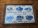 Mooie set van 6 Blauw-Witte Boerderij Tegeltjes, Antiek en Kunst, Ophalen of Verzenden