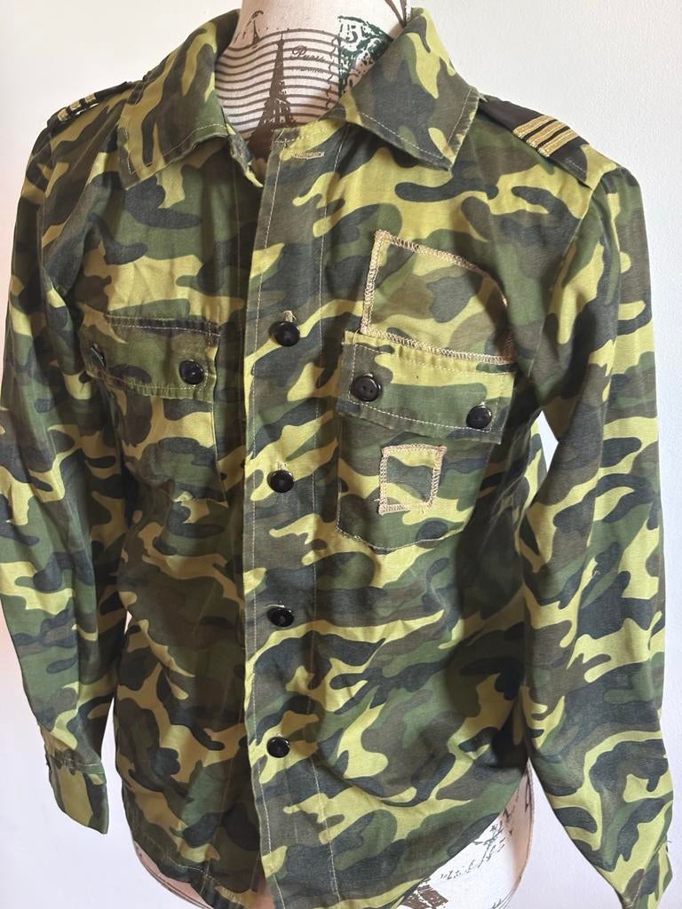 Camouflage overhemd, Ophalen of Verzenden, Gedragen, Overige kleuren, Halswijdte 38 (S) of kleiner