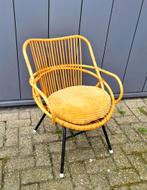 Rotan stoel Rohe Noordwolde vintage met rechthoekige rug, Verzamelen, Huis en Inrichting, Ophalen
