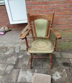 Antieke beklede stoel, Huis en Inrichting, Stoelen, Ophalen, Hout, Gebruikt, Overige kleuren