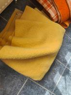 Gele wollen deken zuiver scheerwol  220x172, Gebruikt, Ophalen of Verzenden
