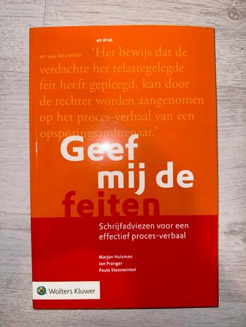 Geef mij de feiten | Proces-verbaal | Studieboek beschikbaar voor biedingen