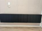 Ikea besta tv meubel zwart, Huis en Inrichting, Kasten | Dressoirs, Ophalen, Gebruikt, 25 tot 50 cm