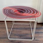 Grote rode glazen schaal, Antiek en Kunst, Ophalen of Verzenden