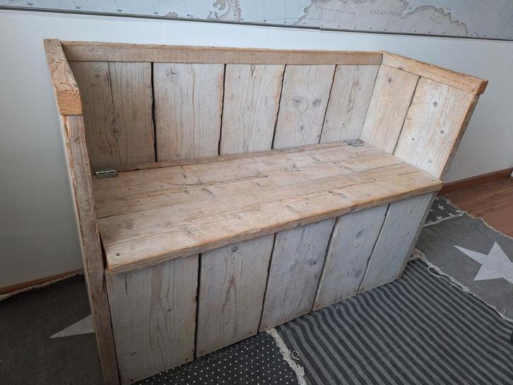 Klepbank steigerhout/steigerhouten klepbankje/houten bank, Kinderen en Baby's, Kinderkamer | Overige Meubels, Gebruikt, Overige typen