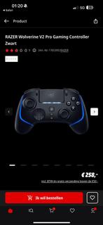 RAZER Wolverine V2 Pro Gaming Controller Zwart, Ophalen of Verzenden, Zo goed als nieuw, PlayStation 5, Draadloos