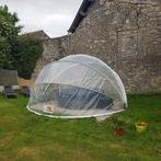 SunnyTent Zwembadtent Rond maat M ø4.40m (+reservemateriaal), Ophalen, Gebruikt, Afdekzeil