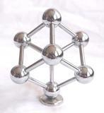 Atomium metaal beeld expositie architectuur kunst design, Antiek en Kunst, Ophalen of Verzenden
