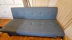 Slaapbank blauw 176 cm lengte, Ophalen, Grijs, Tweepersoons, 190 cm of minder