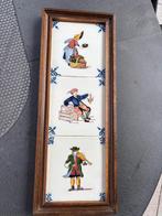 Makkum 3 luik hand geschilderde tichelaars, Antiek en Kunst, Kunst | Schilderijen | Klassiek, Ophalen of Verzenden