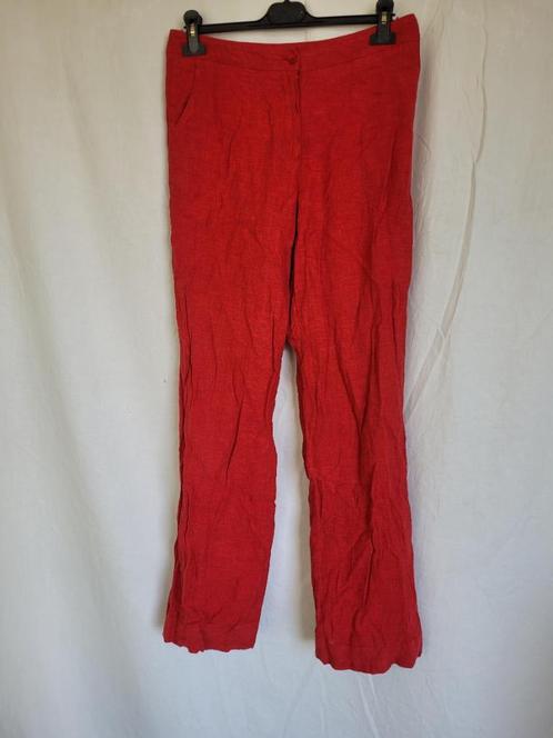 Leuke rode damesbroek mt 40 merk Dutch Items, Kleding | Dames, Broeken en Pantalons, Zo goed als nieuw, Maat 38/40 (M), Rood, Lang