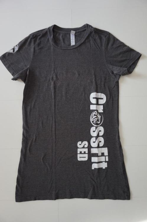 CrossFit grijs sportshirt t-shirt - stronger every day - M, Kleding | Dames, T-shirts, Zo goed als nieuw, Maat 38/40 (M), Grijs