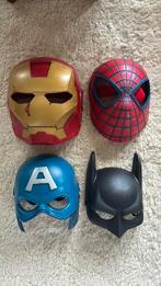Spiderman, Batman, Ironman en Captain Amerika maskers., Kinderen en Baby's, Speelgoed | Actiefiguren, Ophalen of Verzenden, Gebruikt
