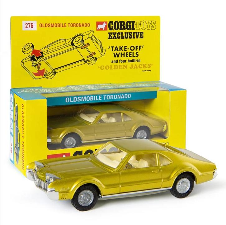 Oldsmobile Toronado take off wheels 1/51 CORGI NEW ref. 276, Hobby en Vrije tijd, Modelauto's | 1:43, Nieuw, Auto, Corgi, Verzenden