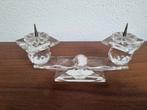 Swarovski kandelaar voor 2 kaarsen, kristal, Ophalen of Verzenden, Zo goed als nieuw, Huisaccessoire
