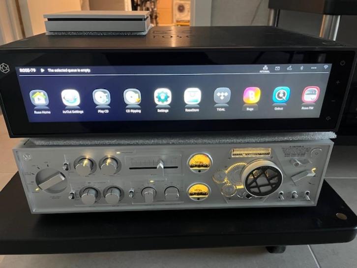 Hi-Fi Rose Ampli + streamer + cd, Audio, Tv en Foto, Versterkers en Receivers, Zo goed als nieuw, 120 watt of meer, Overige merken