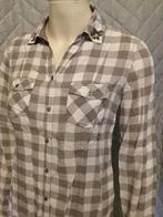 Yessica geblokte blouse maat 38 (2b28), Tweedehands verkoop, Bruin, Ophalen of Verzenden, Tweedehands verkoop