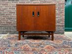Dressoir tv Lp kastje badkamermeubel retro vintage jaren 60s, Gebruikt, Verzenden, Teakhout, 50 tot 100 cm