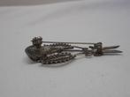 Zilveren filigrain broche nr.852, 4 tot 7 cm, Verzenden, Zo goed als nieuw, Zilver