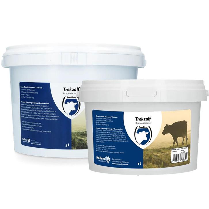Trekzalf zwarte zalf Excellent 1 liter, Dieren en Toebehoren, Paarden en Pony's | Verzorgingsproducten, Zo goed als nieuw, Ophalen of Verzenden