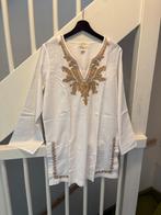 WIT BRUIN DESIGN TUNIEK, MAAT; XL, Kleding | Dames, Ophalen of Verzenden, Zo goed als nieuw, Maat 46/48 (XL) of groter, Wit