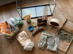Hamster toebehoren | kooi, rad, nest materiaal, huisje e.d, Ophalen, Gebruikt