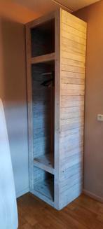 Steigerhouten Hoek Kledingkast - Weg ivm Verhuizing!, Huis en Inrichting, Kasten | Kledingkasten, Ophalen, Gebruikt, 200 cm of meer