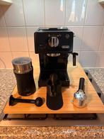 De’Longhi espressomachine met melkschuimer & accessoires, Ophalen, Zo goed als nieuw, Espresso apparaat