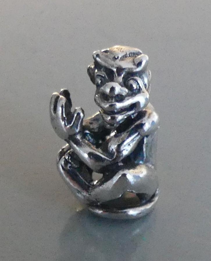 Trollbeads KLIMMENDE TROL  **NIEUW**, Sieraden, Tassen en Uiterlijk, Bedels, Nieuw, Trollbeads, Zilver, 1 bedel, Verzenden