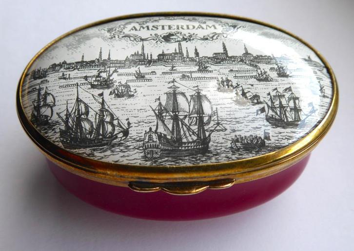 Sail Amsterdam 1975  Collectors Item  Trinket box,  Bilston, Antiek en Kunst, Curiosa en Brocante, Verzenden
