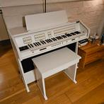 Content D4100 compact orgel wit met bankje, Muziek en Instrumenten, Orgels, Ophalen, Zo goed als nieuw, 1 klavier, Orgel