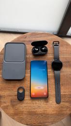 Samsung Galaxy S21 256GB, Watch5, Buds+, Tag2, Charger, Telecommunicatie, Mobiele telefoons | Samsung, Gebruikt, Zwart, Touchscreen