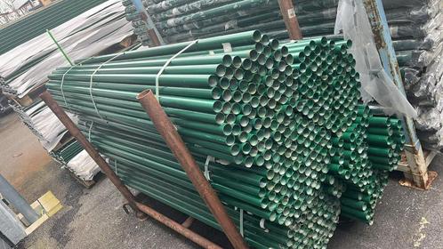 Ronde Palen Groen – 34 mm Ø – 200 cm – Slechts €2,50 P.S., Tuin en Terras, Gaas en Draad, Zo goed als nieuw, Minder dan 10 meter