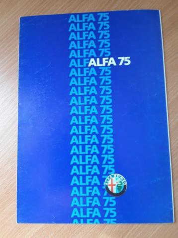 folder Alfa Romeo 75 - Nederlands beschikbaar voor biedingen