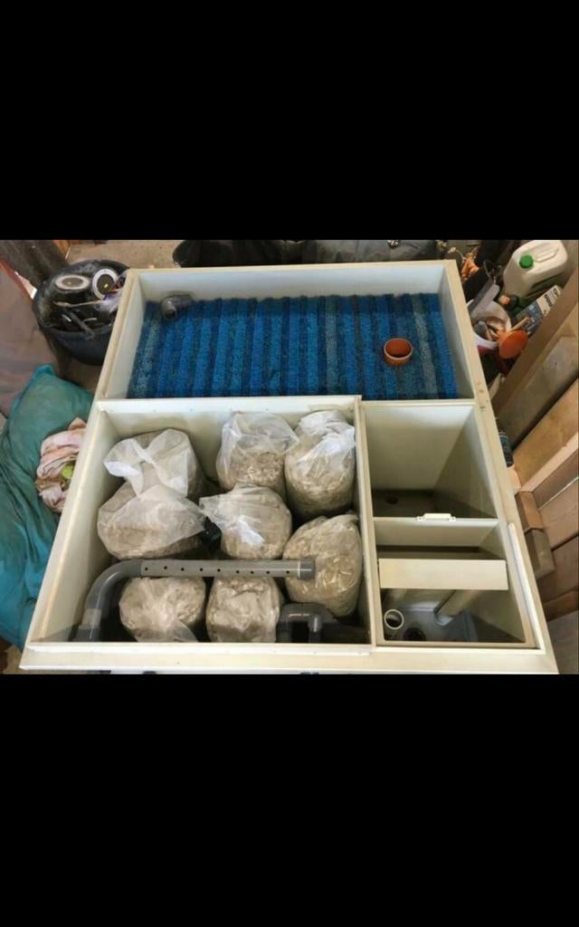 Filterput van multisieve met zeeffilter en bewegend bed, Ophalen