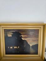 Toon Koster - Olieverf op paneel, Antiek en Kunst, Ophalen of Verzenden