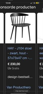 5x HAY J104 Design Stoel - Klassieker, Huis en Inrichting, Stoelen, Ophalen, Gebruikt, Zwart, Eén