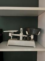 Antieke Weegschaal met Gewichten, Antiek en Kunst, Ophalen of Verzenden